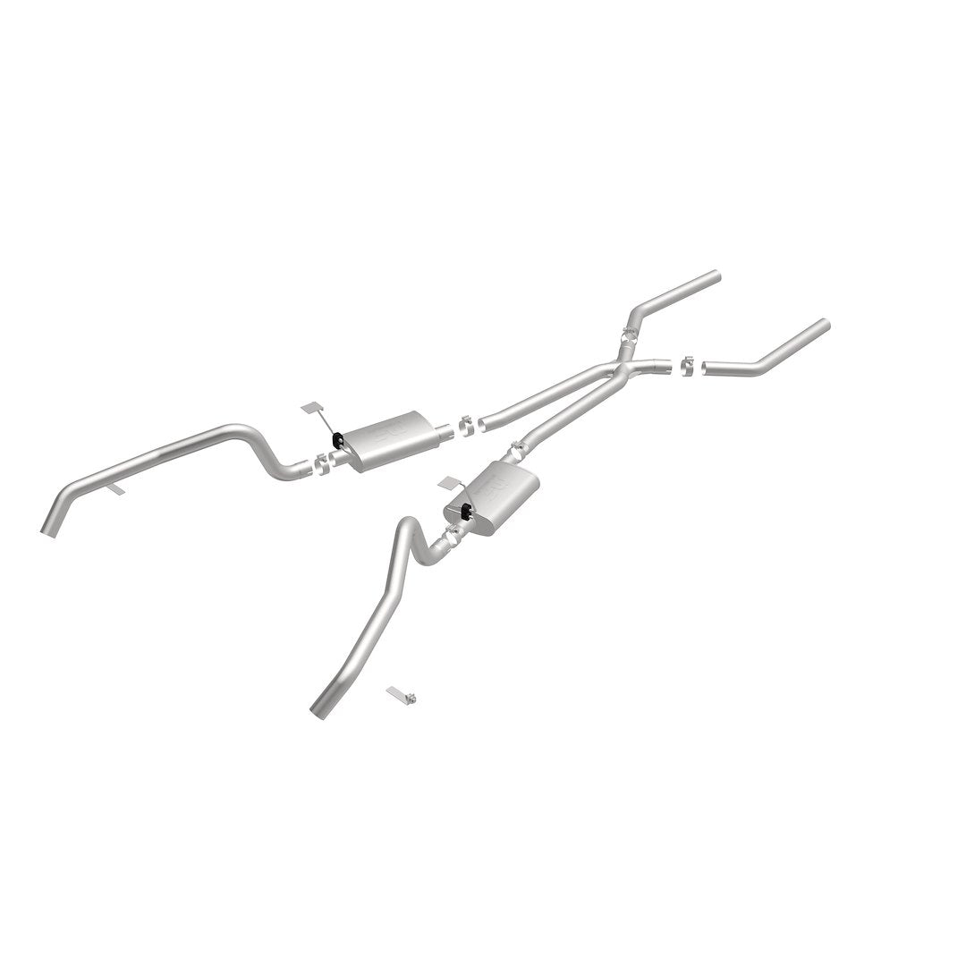 MagnaFlow 15896 Dual Crossmember-Back Exhaust Kit with Tru-X