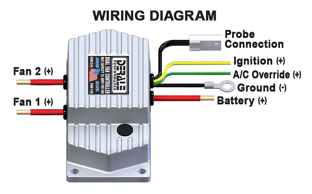 Derale 16789 Cooling Fan Temperature Controller with Harness - image 1