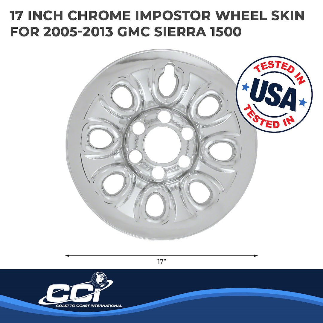 Coast To Coast IMP64X Chrome 17-Inch Eight-Hole Wheel Skins - image 2