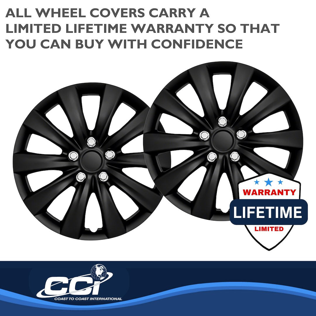 Coast To Coast 103816BLK Corolla 16-Inch Black Wheel Covers - image 3
