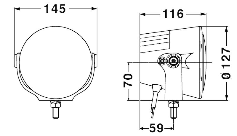Hella 012206021 Rallye 4000X 40W LED Driving and Fog Light