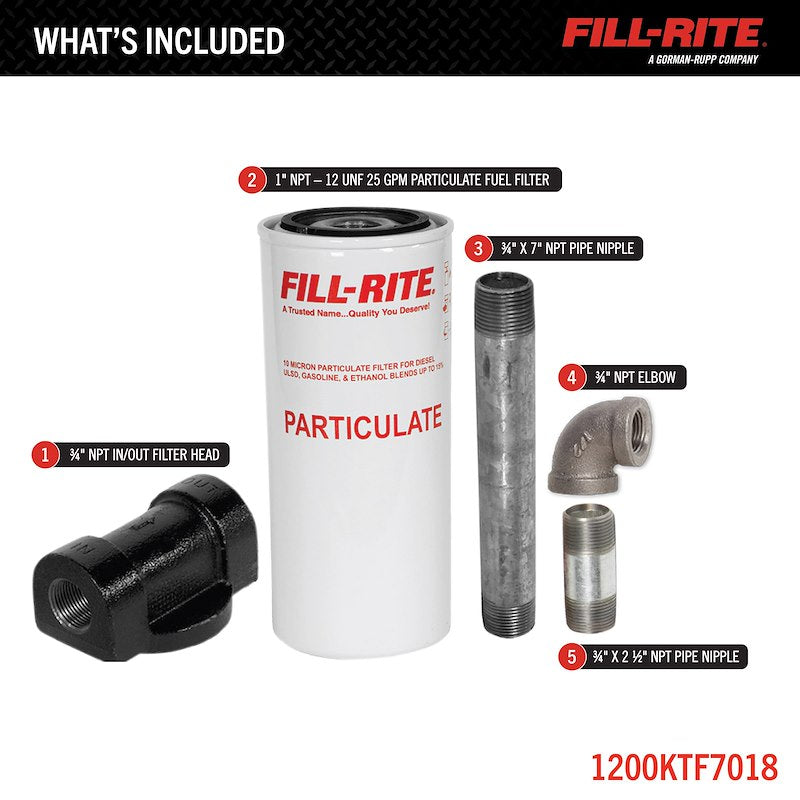 Fill-Rite 1200KTF701 10-Micron Particulate Transfer-Pump Filter
