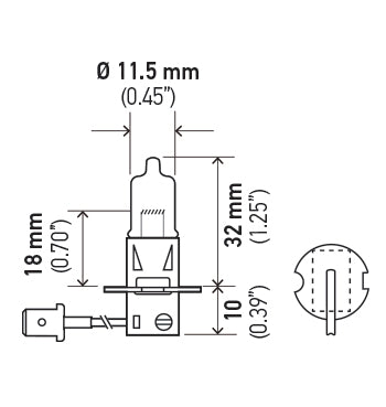 Hella H3 24v 100w Driving/Fog Light Bulb