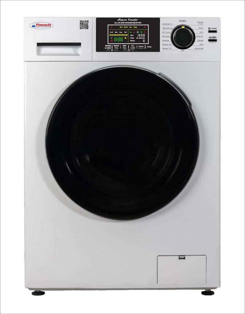 26" White Washer Dryer Combo – Vented, 15 lb, 110V, Quiet 23-4800 V WHITE