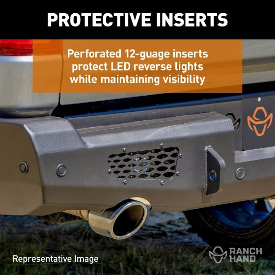 Ranch Hand MBC201BMSL Midnight Rear Bumper for Chevy HD