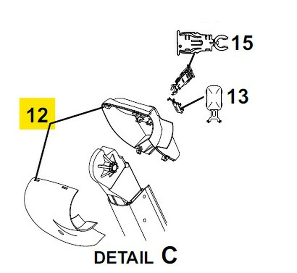 Carefree Rv R001932-006 Awning Idler Head Cover