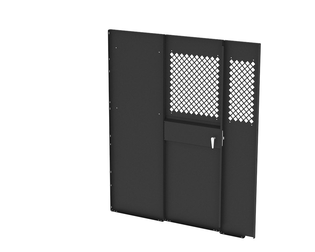 Masterack 02J180KP Bolt-On Black Steel Bulkhead Divider