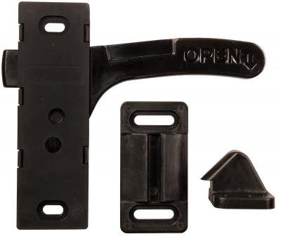 JR Products Screen Door Latch (0611865) – Color: Black
