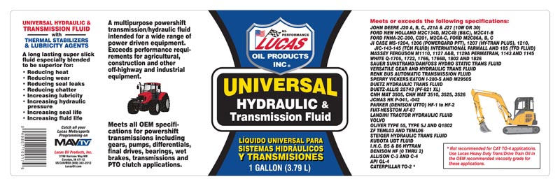 Lucas Oil 10017 Universal Hydraulic Fluid