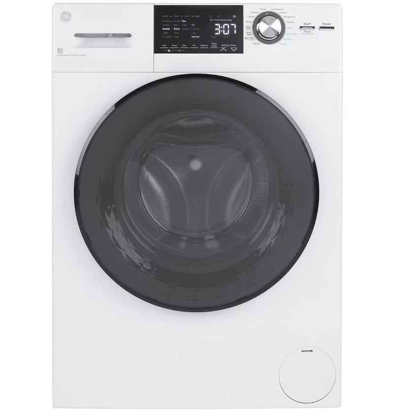 2.4 Cu. Ft. Washer Dryer Combo – 120V, Steam Wash, Ventless GFQ14ESSNWW