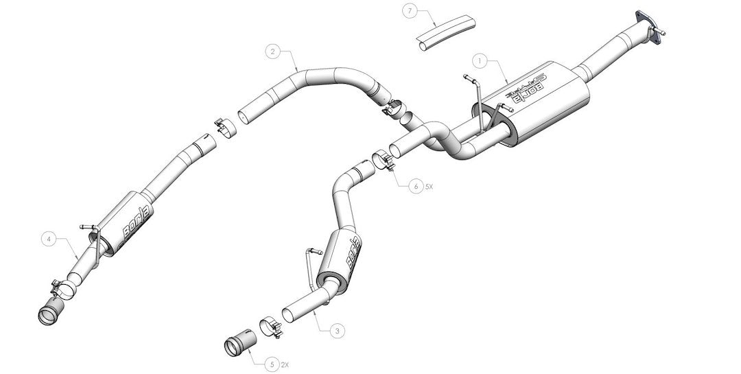 Borla 141030 Exhaust System Kit - image 2