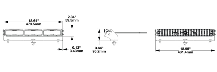 J.W. Speaker 1300561 Model 529 LED Warning Light