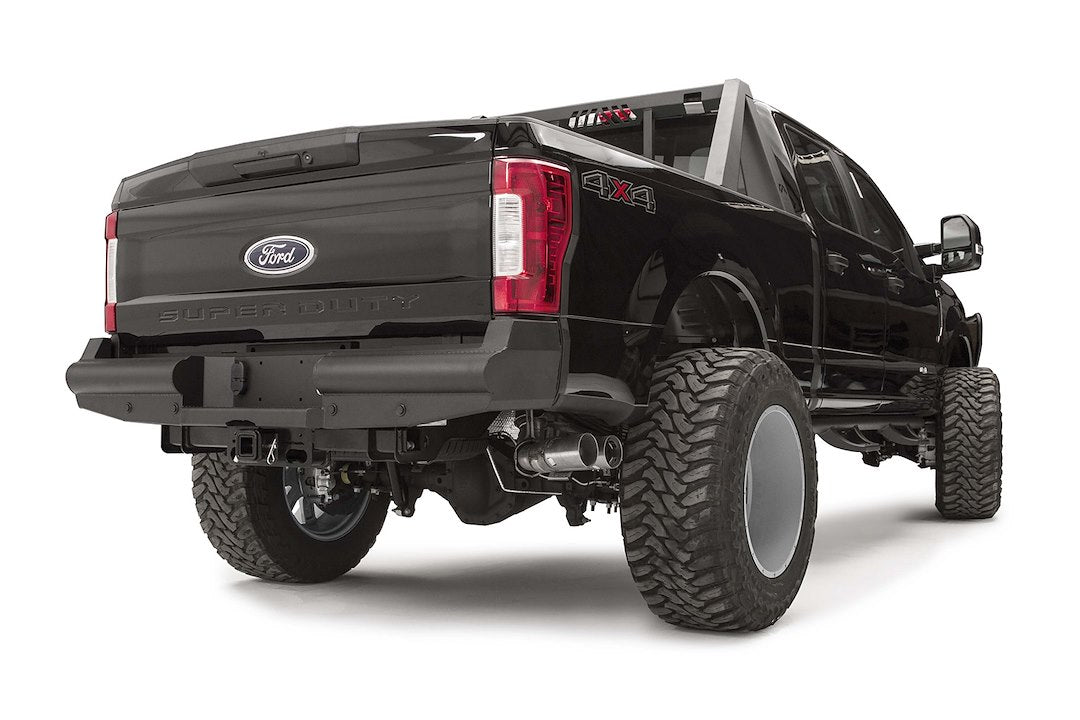 Fab Fours FS17-U4150-1 Black Steel Elite Rear Bumper