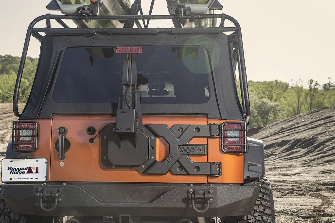 Rugged Ridge 11546.50 Heavy-Duty Spare Tire Carrier Kit for JK