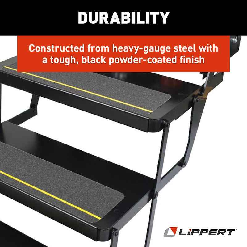 Kwikee Electric Triple RV Entry Step – 24” Series 23 3694042