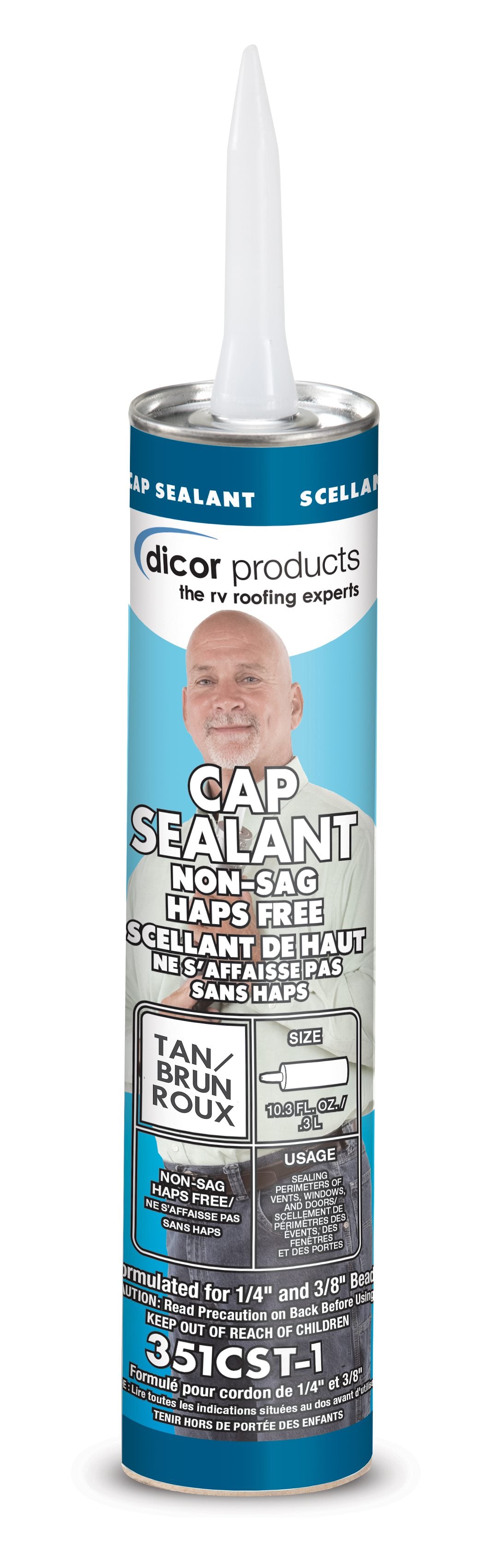 Dicor Corp. Roof Sealant (351CST1) – Unit Size: 10.3 Ounce Tube