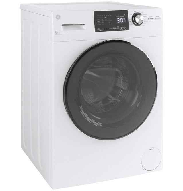 2.4 Cu. Ft. Washer Dryer Combo – 120V, Steam Wash, Ventless GFQ14ESSNWW