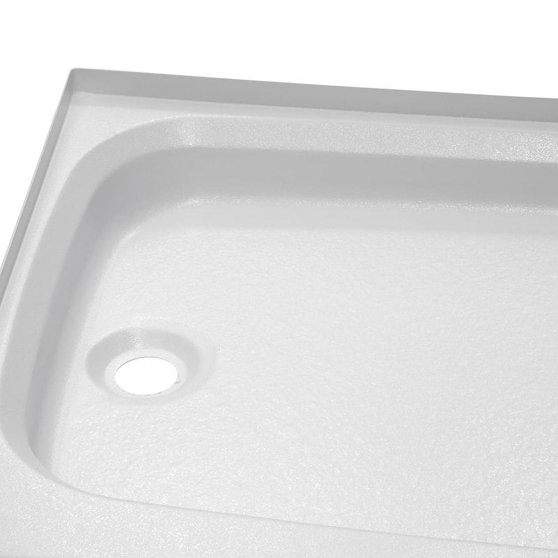 Lippert Better Bath 210369 24" x 32" RV Shower Pan – Left-Hand Drain Colonial