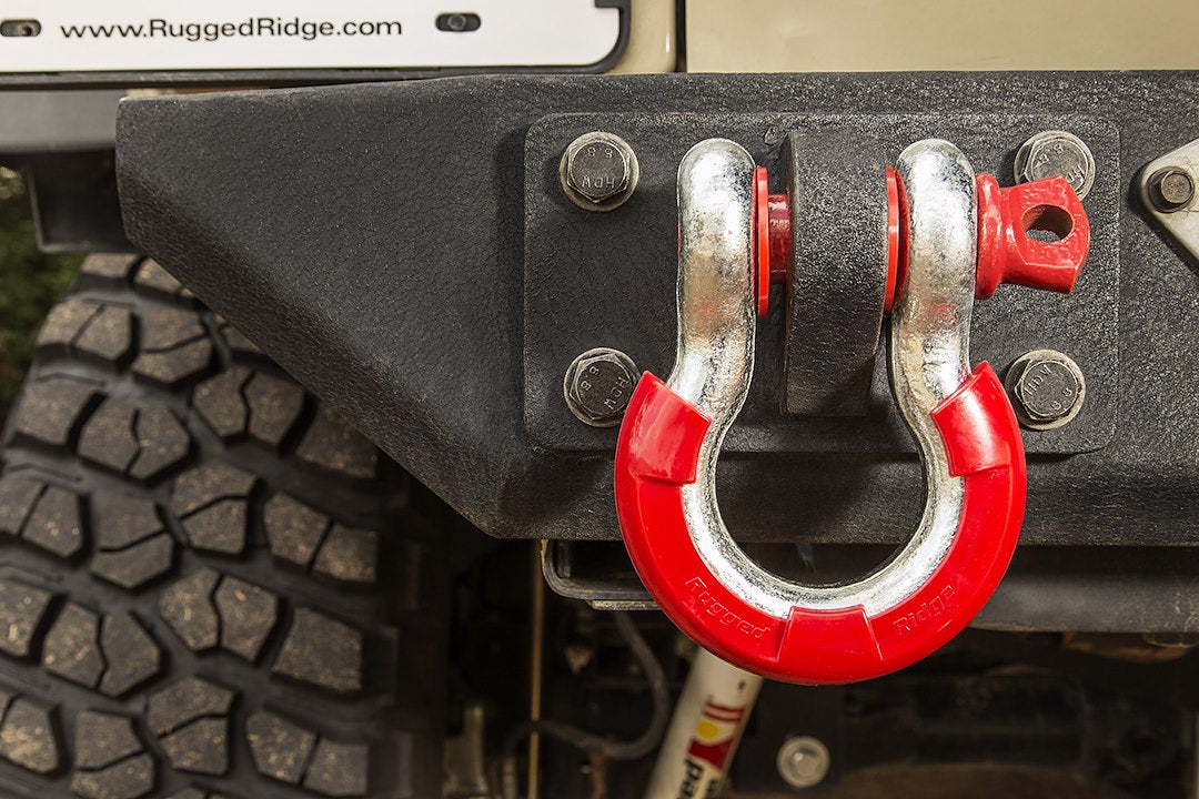 Rugged Ridge 11235.31 Red D-Ring Isolator Kit