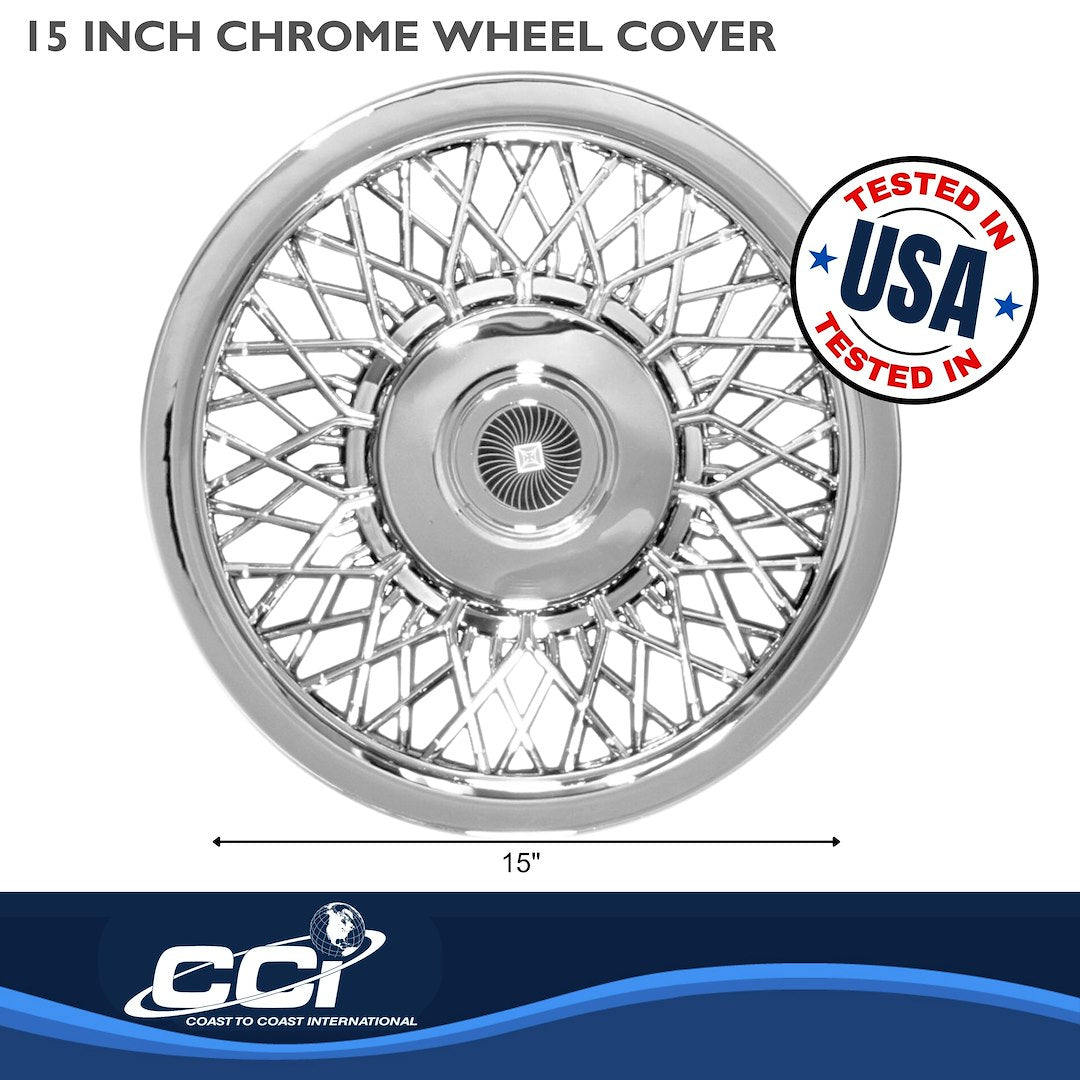 Coast To Coast 1215 15-Inch Chrome Wire-Spoke Covers - image 2