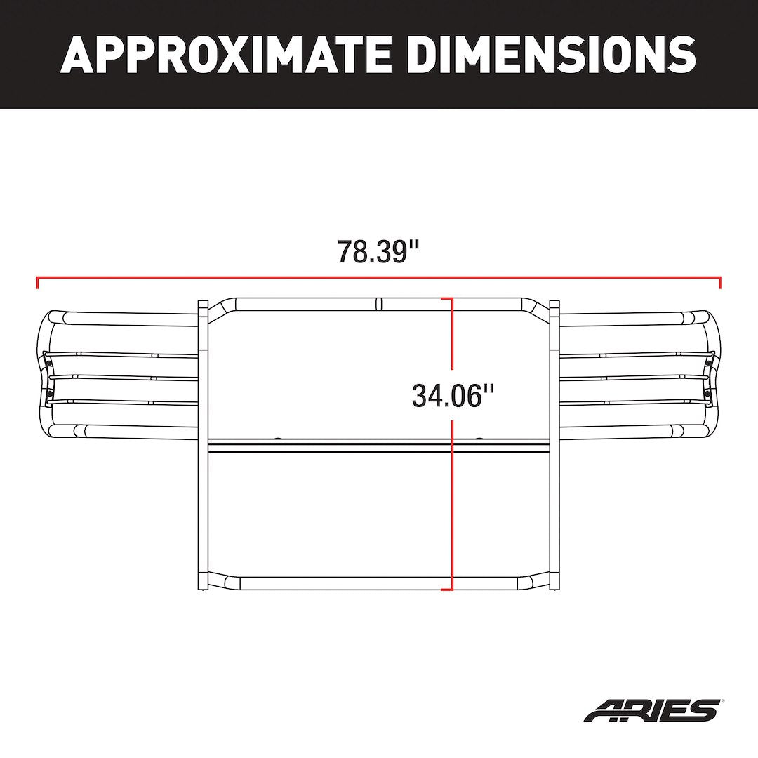 Aries Steel Grille Guard 3068 - image 4