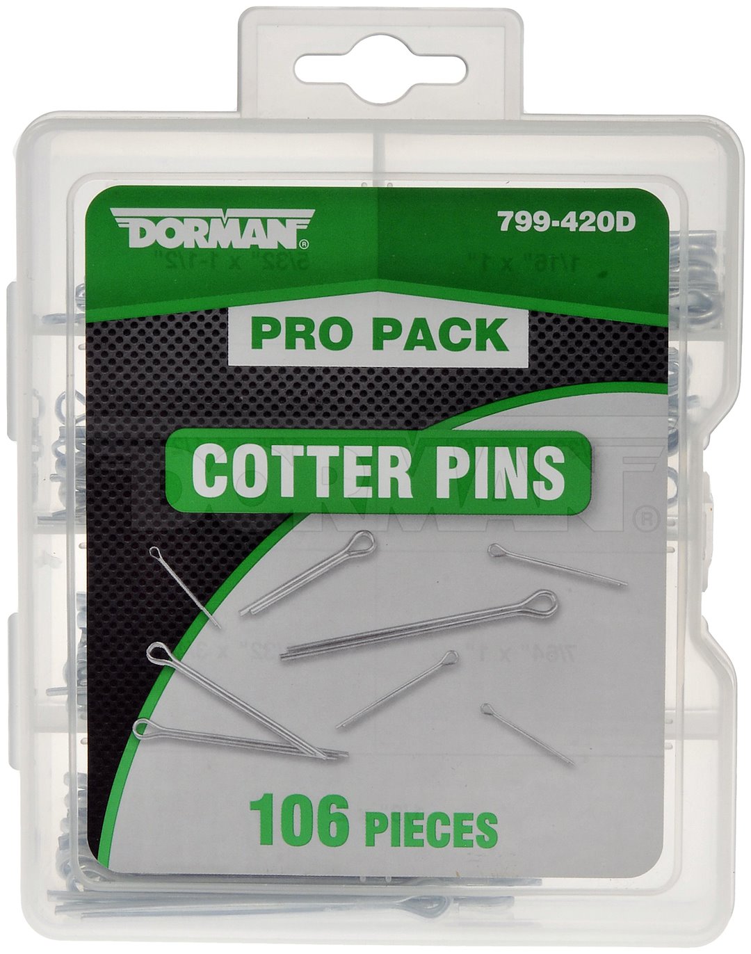 Dorman 799-420d 106-Piece Steel Cotter Pins with Case - image 2