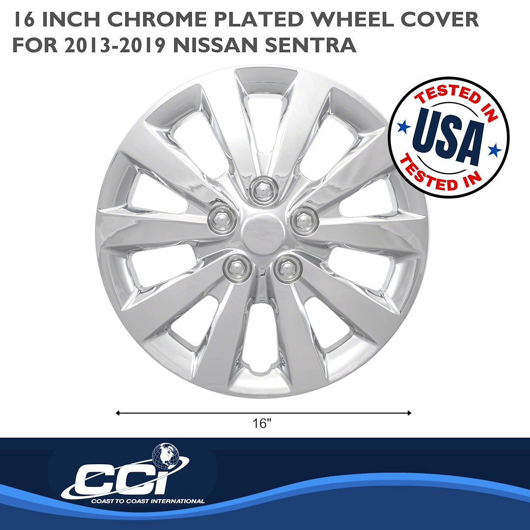 Coast To Coast 52116C Sentra 16-Inch Chrome Covers - image 2