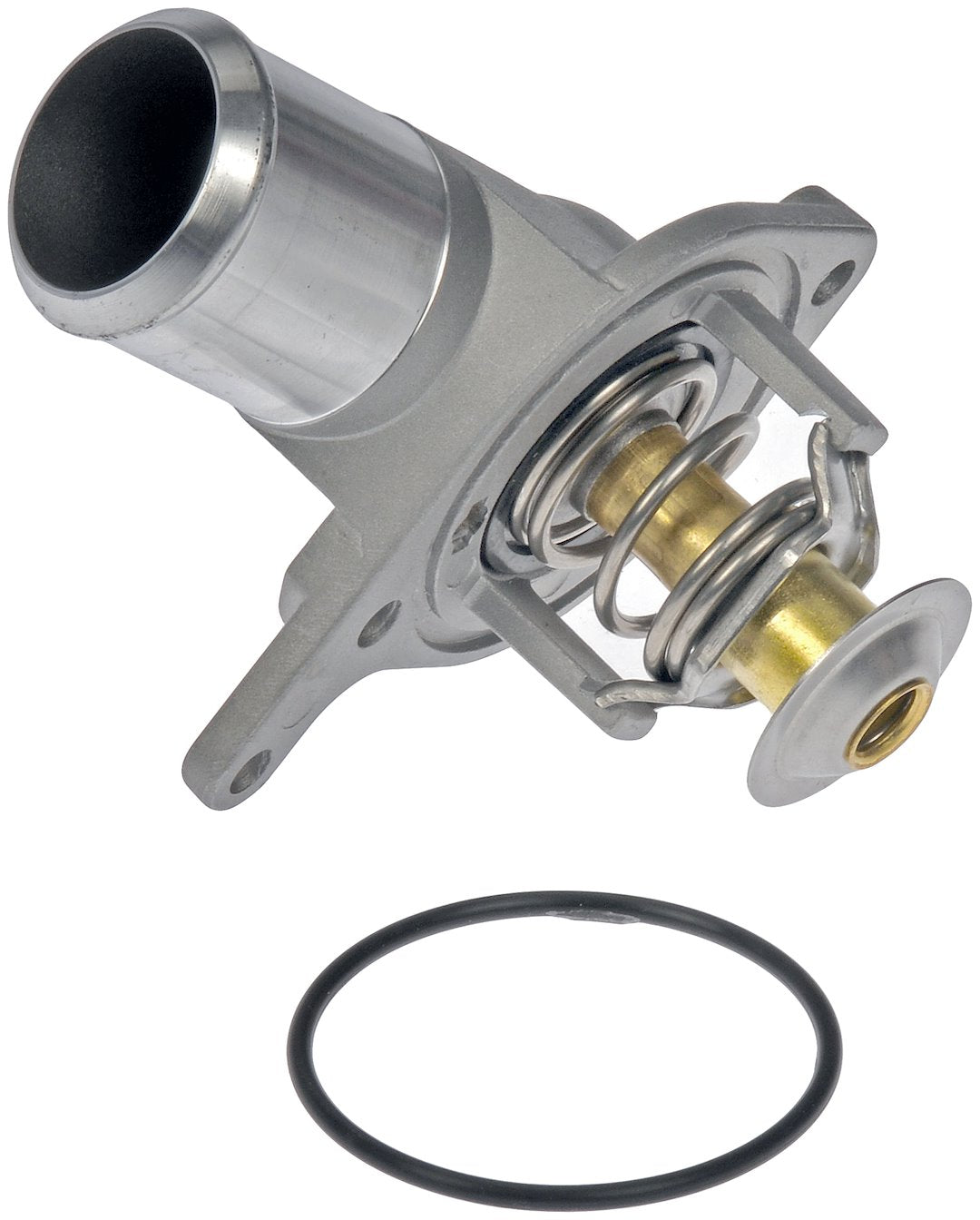Dorman 902700 Silver Metal Thermostat Housing with Gasket - image 1