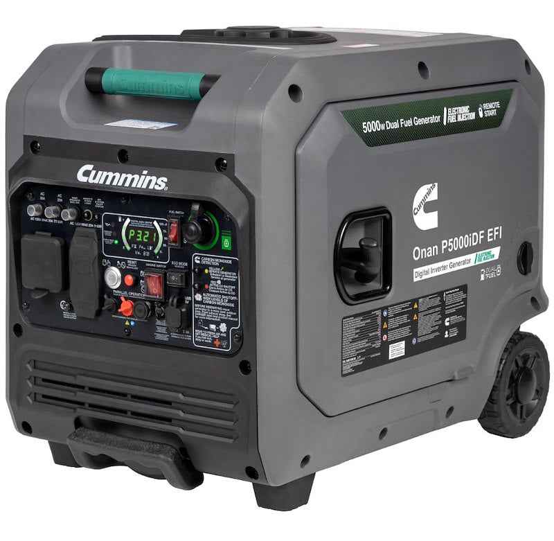 Cummins Onan Portable Inverter Generator A075C500 – 5000W Dual Fuel