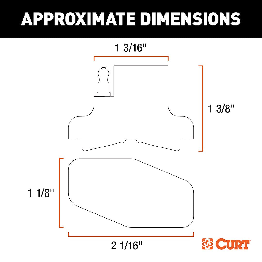 CURT 58306 Magnetic Vehicle-End 4-Flat Connector - image 2
