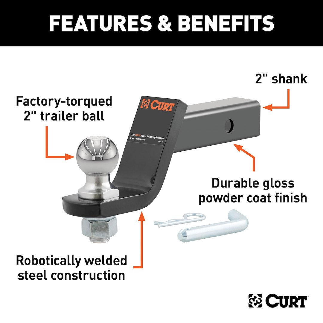 Curt 45056 Trailer Hitch Ball Mount - image 3