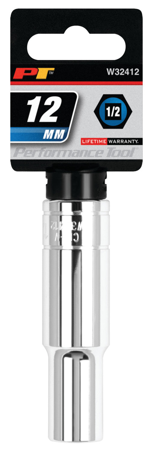 Performance Tool W32412 12mm Six-Point Socket