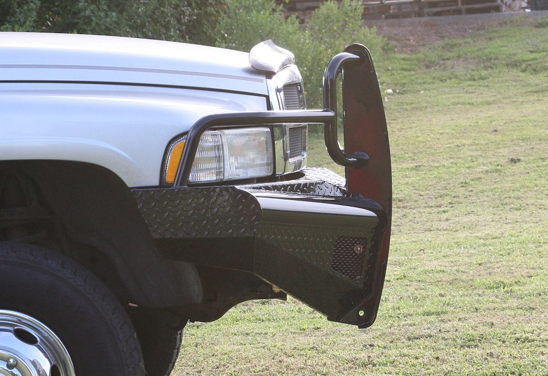 Fab Fours DR94-S1560-1 Black Steel Bumper for Dodge