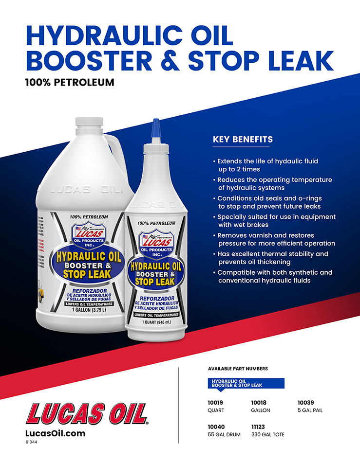 Lucas Oil 10019 Hydraulic Oil Booster and Stop Leak
