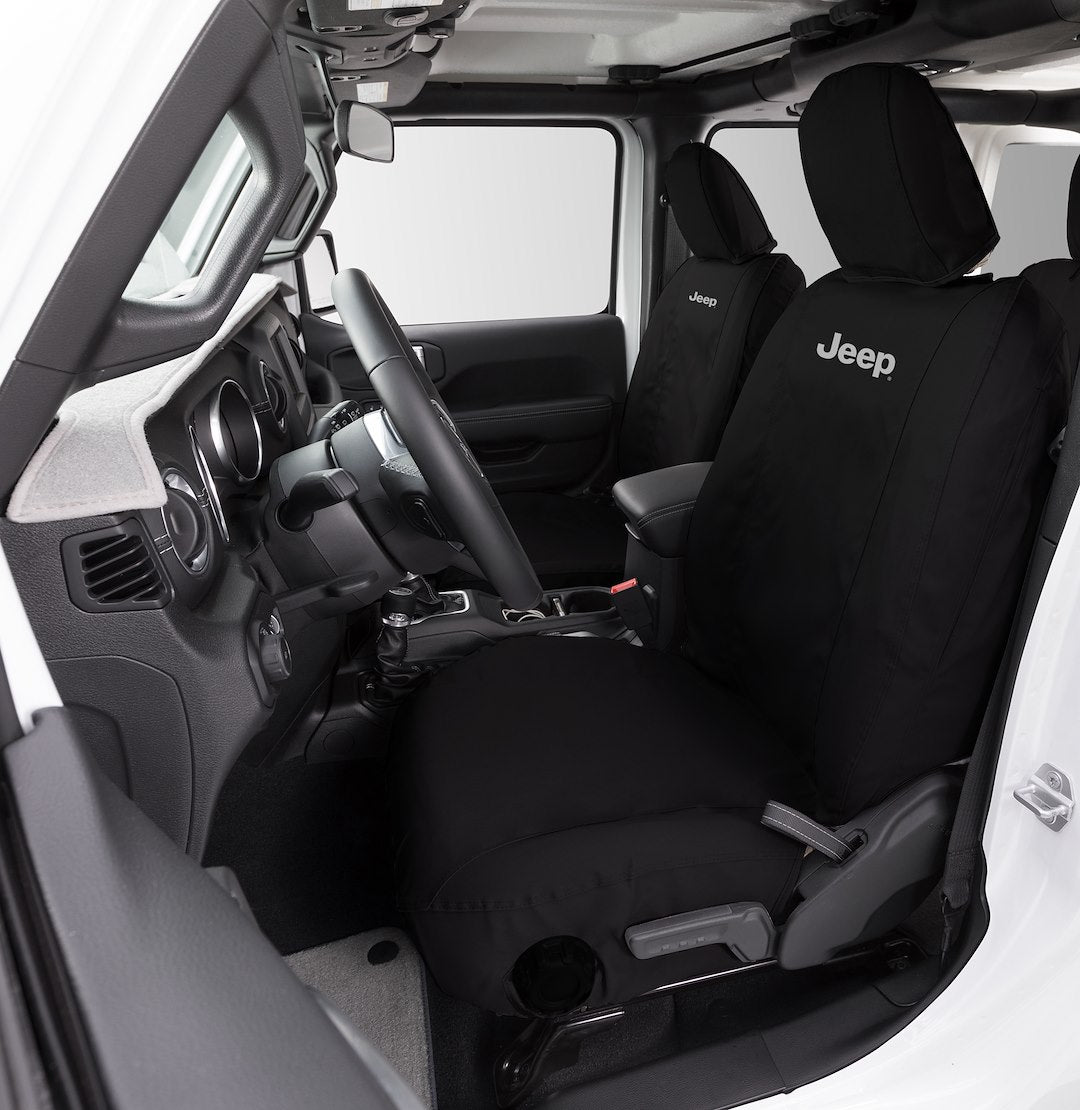 Covercraft SJ252FWFBK Endura Jeep-Logo Black Bucket Covers - image 1