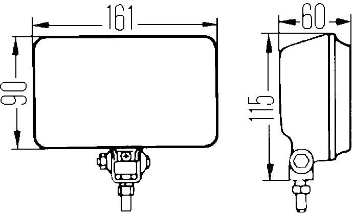 Hella 005860231 450 Series Clear H3 55W Driving Light