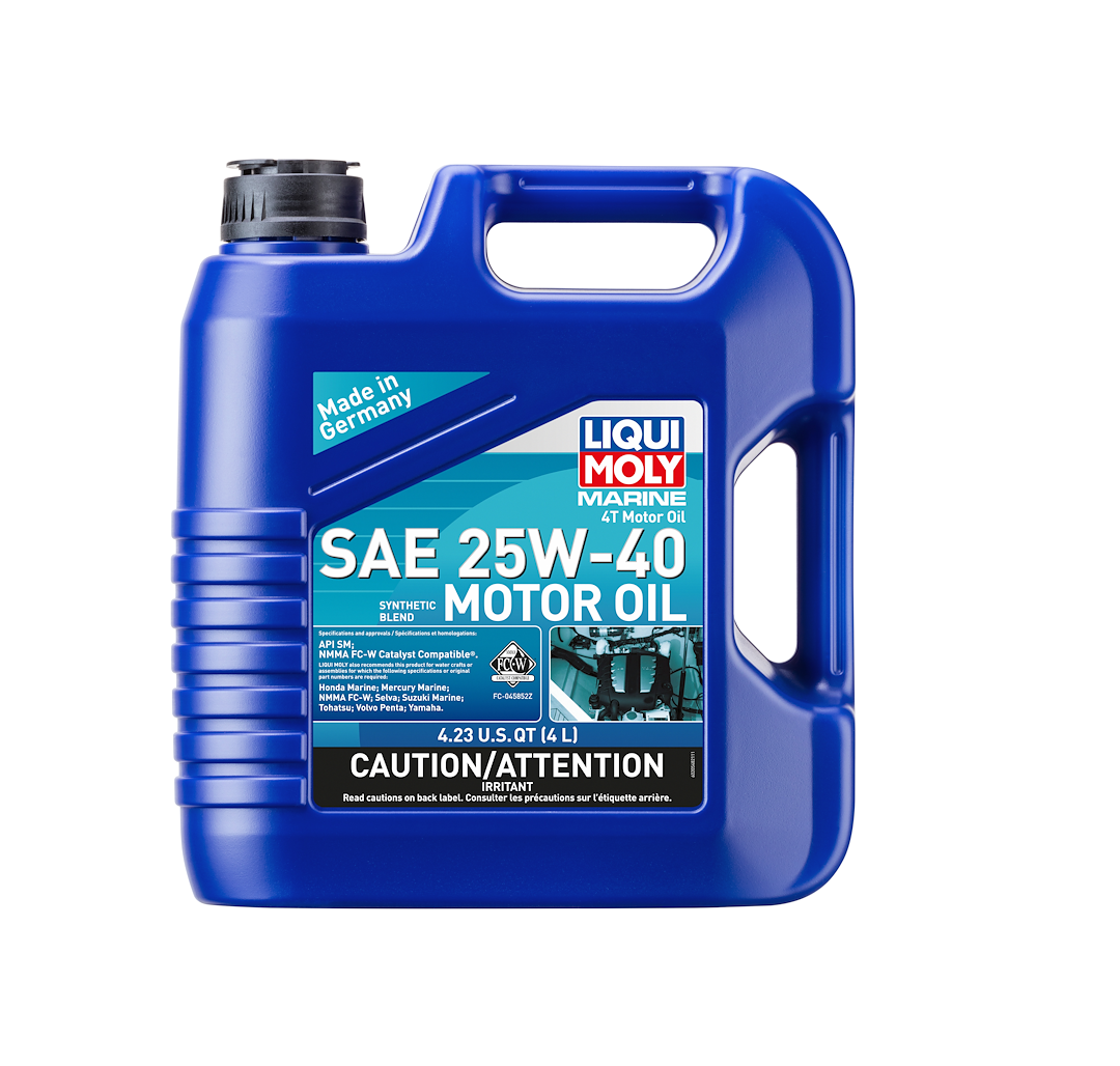 Liqui Moly 20548 Marine 4T SAE 25W-40 Oil, 4 L