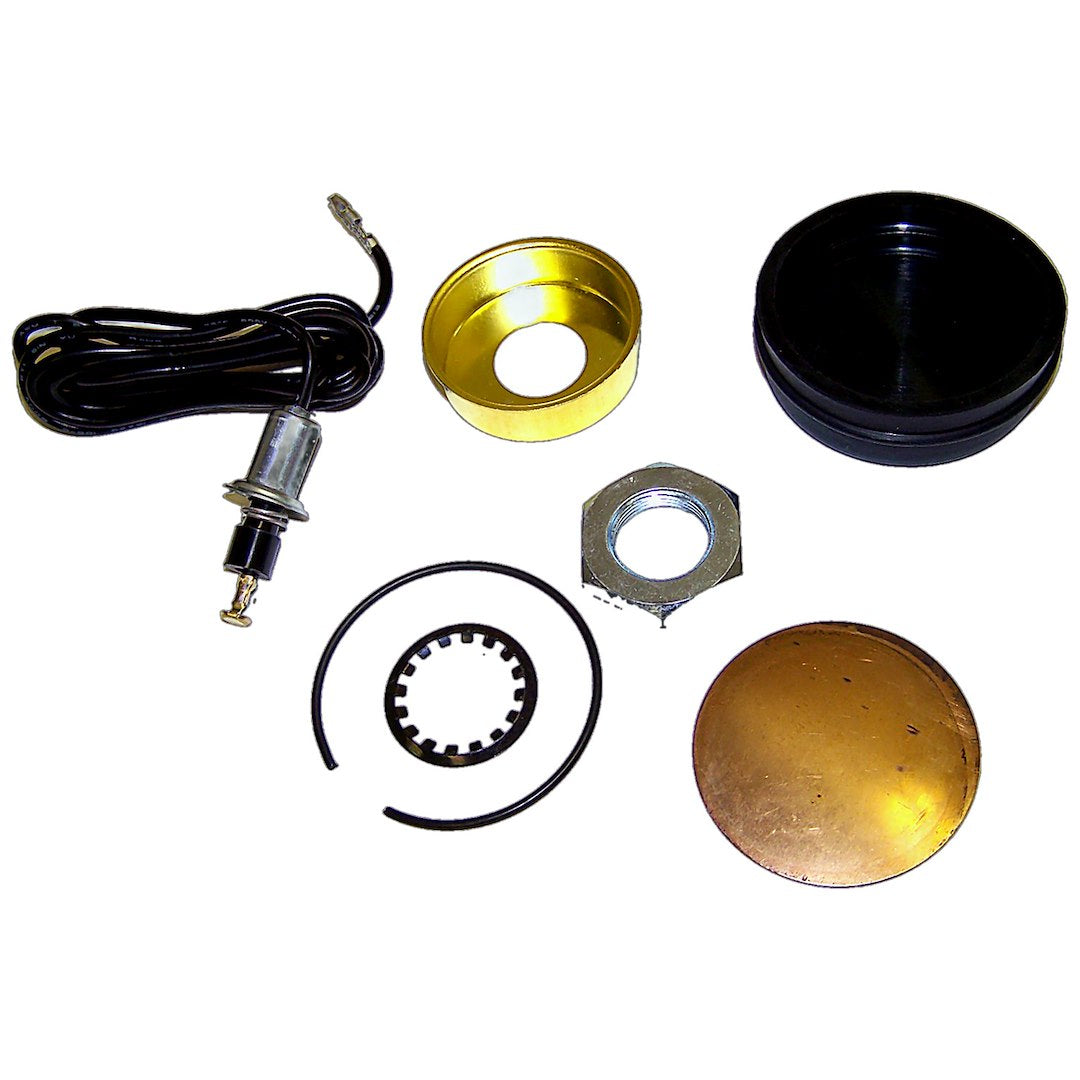 Crown Automotive 927416K Jeep Horn Button Kit, Black/Yellow - image 2