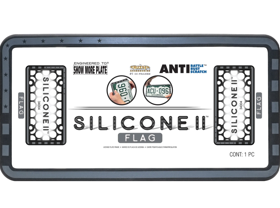 Cruiser 34004 Silicone II American Flag Plate Frame - image 3