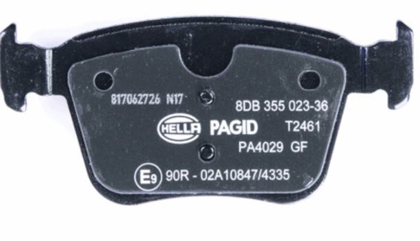 Hella Pagid 355023361 Low-Metallic Disc Brake Pad Set