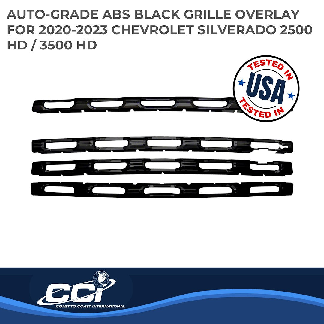 Coast To Coast GI168BLK Black Silverado Grille Overlay - image 2