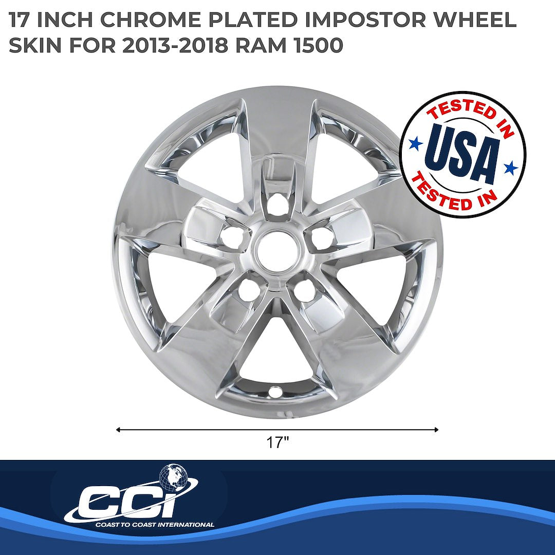 Coast To Coast IMP345XN Chrome Ram 1500 Impostor Wheel Skins - image 2