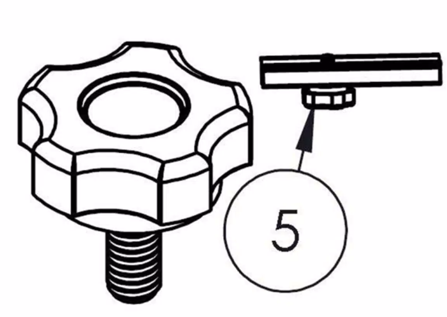Bak Industries Parts-356a0014 Tonneau Cover Adjusting Knob - image 1