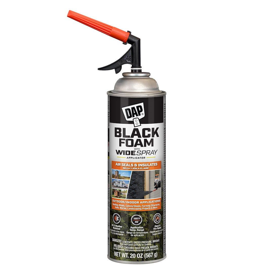 Dap 7565000320 Black Insulating Spray Foam, 20 oz