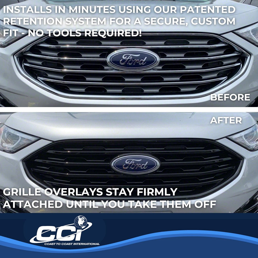 Coast To Coast GI498BLK Edge Black Bar Grille Overlay - image 4