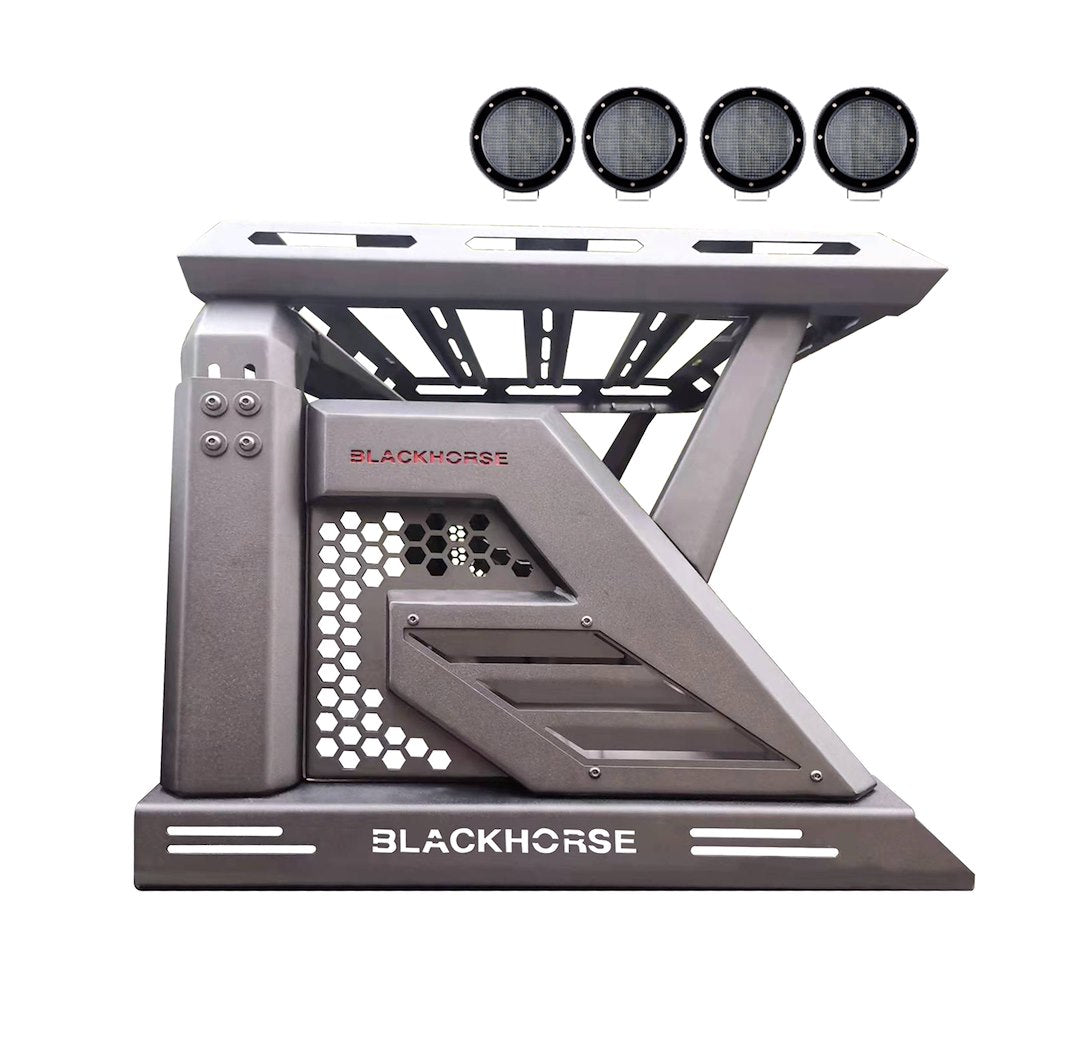 Black Horse Offroad AR2-09BA3-PLFB  Truck Bed Bar - image 1