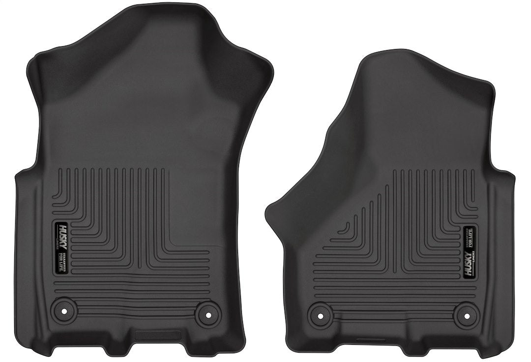 Husky Liners 13051 Black Front Floor Liners for 19 Ram 3500