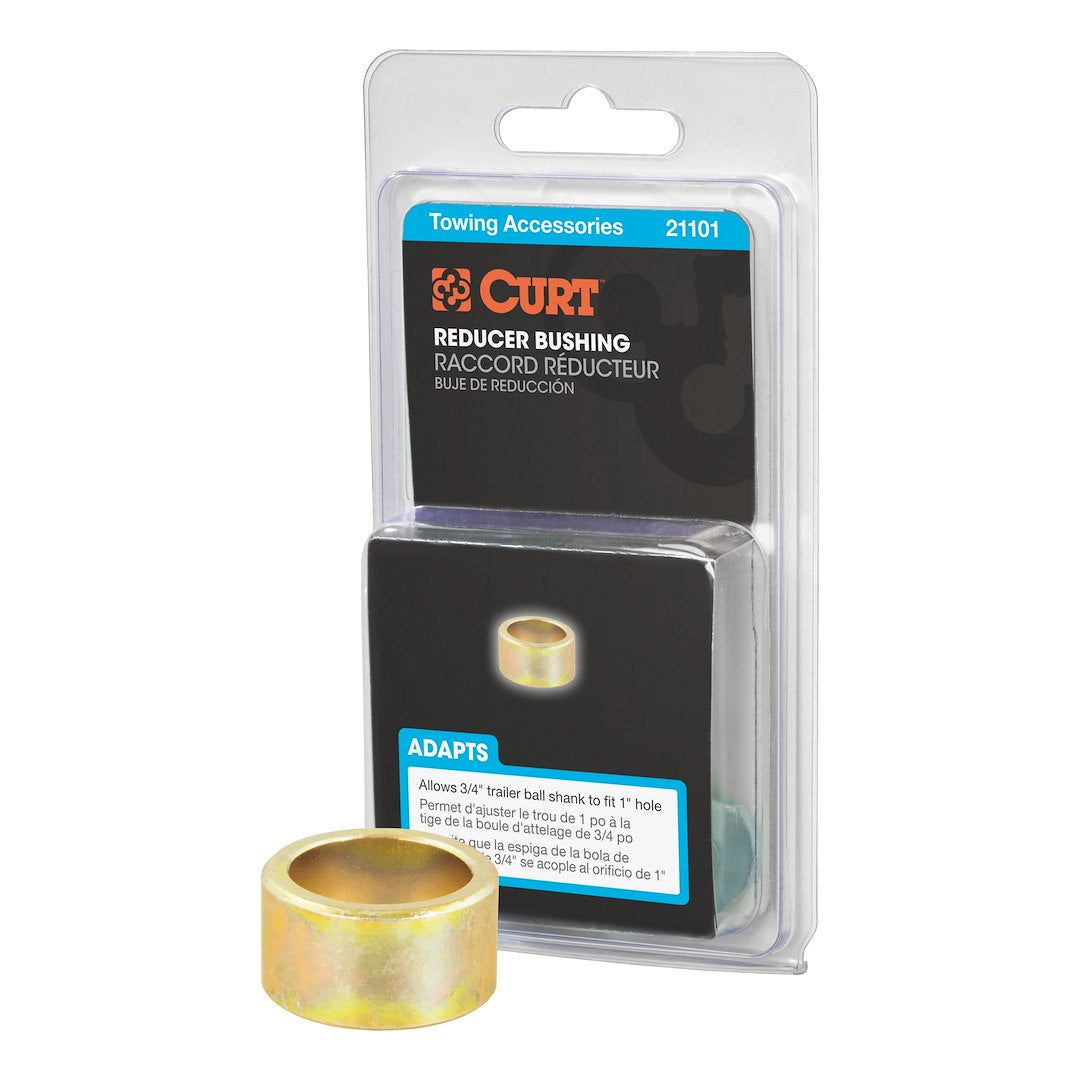 CURT Trailer Hitch Ball Shank Reducer (21101) – Color: Yellow