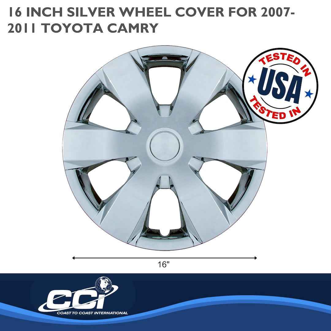 Coast To Coast 42916S Camry Silver 6-Spoke Wheel Covers