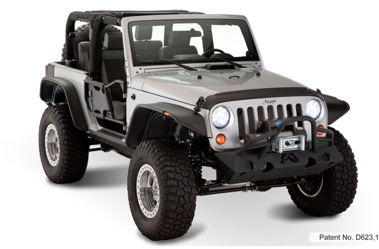 Bushwacker 10919-07 Flat Style Two-Door Fender Flare Set